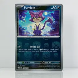 Purrloin 055/086 (Master Ball Pattern) SV: White Flare - NM- Pokemon TCG - Image 1
