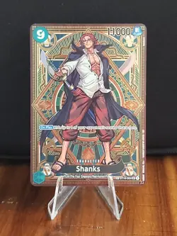 One Piece Shanks (SP) OP 11 ST16-004 A Fist of Divine Speed Foil Mint - Image 1