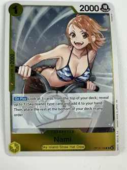 One Piece Nami OP15-105 (R) Rare Foil Adventure of Kami’s Island TCG - Image 1