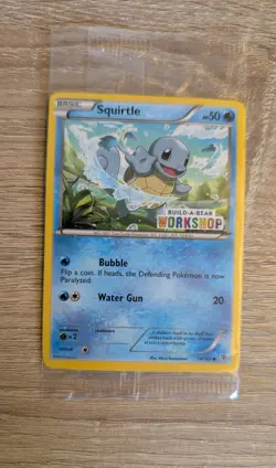 Pokemon Squirtle 14/101 Build-A-Bear Workshop Stamped Promo Card New & Sealed - Image 1