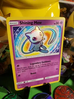 Pokemon TCG 2017 Shining Legends Set Shining Mew 40/73 NM Holo Rare Card :) - Image 2