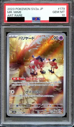 PSA 10 Mr. Mime 179/165 SV2a 151 Art Rare Japanese Pokemon Card GEM MINT - Image 1