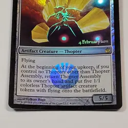 MTG - 1x Thopter Assembly - Mirrodin Besieged - Launch Party Promo - LP - Foil - Image 5