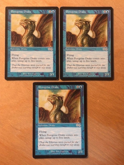 Magic the Gathering MTG 1x Peregrine Drake Urza's Saga LP - Image 1