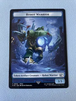 Emblem - Sephiroth, One-Winged Angel Robot Warrior Double-Sided Token MTG NM - Image 2
