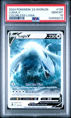PSA 10 Lugia V 2024 Pokemon 2023 Worlds Colorless World Championship - Image 1