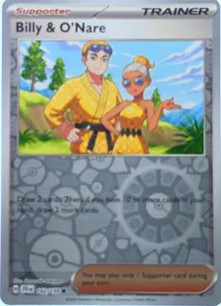 Billy and O'Nare 142/159 Reverse Holo Journey Together - Pokemon TCG - Mint - Image 1