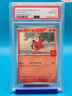 PSA 10 - 2025 POKEMON JAPANESE M-P PROMO 018 FUECOCO McDONALD'S - Image 1