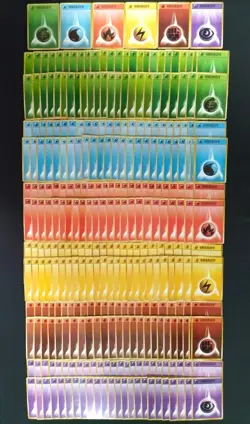 Japanese Basic Energy Base Set Pokemon Card Old Back 300set LP-MP-HP vol.85 - Image 1