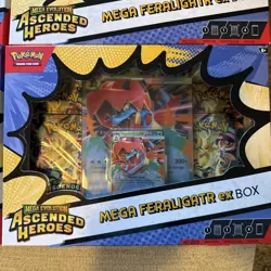 PRICE IS PER BOX - Pokemon Ascended Heroes Mega Feraligatr Ex Box - Image 2