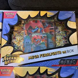 PRICE IS PER BOX - Pokemon Ascended Heroes Mega Feraligatr Ex Box - Image 3