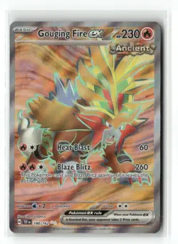 Gouging Fire ex 188/162 Ultra Rare Temporal Forces Pokemon Holo Near Mint - Image 1