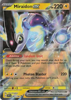 Miraidon ex - 081/198 Double Rare Holo SV01: Scarlet & Violet Base NM Pokemon - Image 1