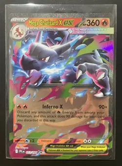 Mega Charizard X EX 013/094 Illustration Rare Phantasmal Flames Pokemon NM TCG - Image 1