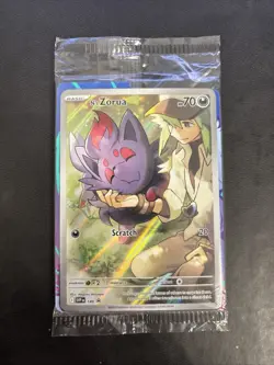 Pokemon TCG Journey Together N's Zorua 189 Black Star Promo Card Sealed - Image 1