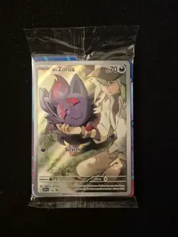 Pokemon TCG Journey Together N's Zorua 189 Black Star Promo Card Sealed - Image 1