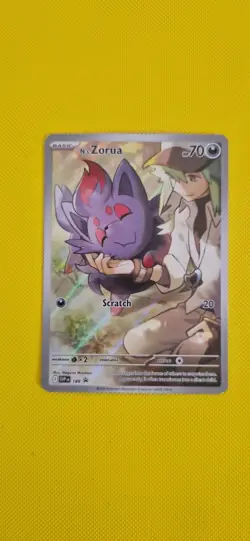 Pokemon TCG Journey Together N's Zorua 189 Black Star Promo - Image 1