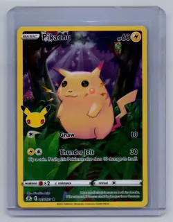 Pokemon Pikachu Celebrations 25th Anniversary Holo Rare Card 005/025 English NM - Image 1