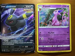 Pokemon Card Espeon 174 Umbreon V 203 Sword & Shield Promo Eevee Leafeon Flareon - Image 2
