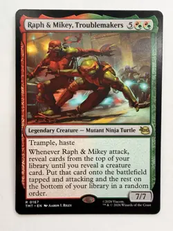 Raph & Mikey, Troublemakers - Teenage Mutant Ninja Turtles TMT #167 MTG Magic - Image 1