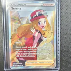 Pokemon Serena Ultra Rare Holo Trainer-Supporter Full Art 193/195 Silver Tempest - Image 1