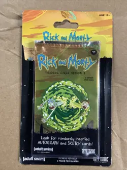 Rick and Morty Season 1 Trading Cards, LOT Of 20 Booster Pack To Build Your Set. - Image 1
