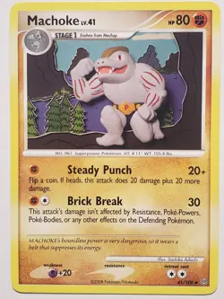 Machoke 41/100 VLP / NM - Stormfront Pokemon Card - Sachiko Adachi Art - Image 1