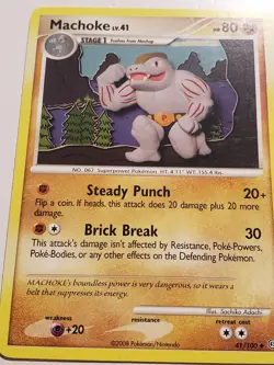 Machoke 41/100 VLP / NM - Stormfront Pokemon Card - Sachiko Adachi Art - Image 2