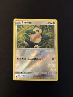 Pokemon TCG Hidden Fates Reverse Holofoil Snorlax 050/068 - Image 1