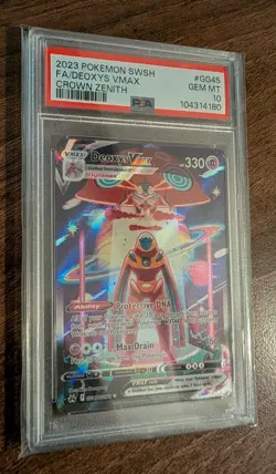 Deoxys VMAX GG45/GG70 Crown Zenith Galarian Gallery Pokemon TCG PSA 10 Gem MT - Image 2