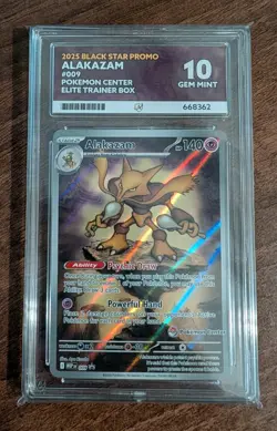 Alakazam MEP 009 Pokemon Center Stamp Black Star Promo Pokemon TCG - Ace 10 - Image 1