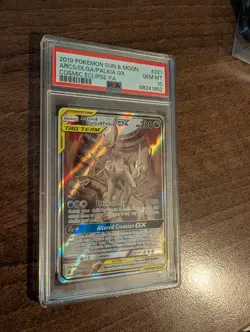 Arceus & Dialga & Palkia GX 221/236 Tag Team Full Art Pokemon PSA 10 Gem Mint - Image 4