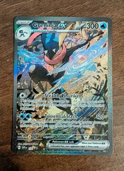 Greninja EX SVP 132 Shrouded Fable Black Star Promo Illustration Pokemon TCG NM - Image 1