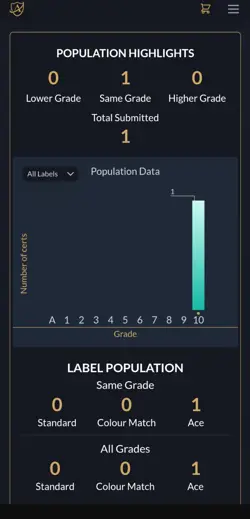 Pop 1 - Tyrunt MEP070 Pokemon Center Stamp Perfect Order Promo - ACE 10 Gem Mint - Image 2