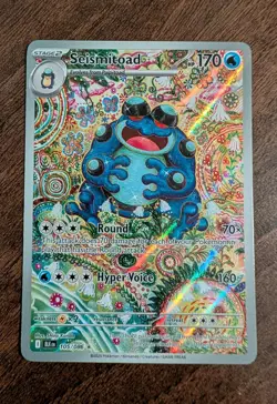 Seismitoad 105/086 Black Bolt Illustration Rare Pokemon TCG NM - Image 1