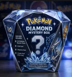 🔵DIAMOND pokemon mystery mega box READ DESC for details *guaranteed 3 fossils* - Image 1