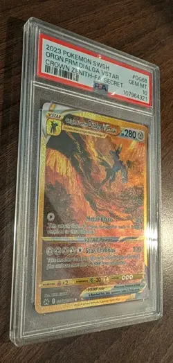 Origin Forme Dialga VSTAR - GG68/GG70 Crown Zenith Pokemon TCG PSA 10 Gem Mint - Image 2