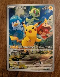 Pikachu SVP027 Paldea Evolved EN Black Star Promo Holo SVP EN 027 Pokemon TCG - Image 1