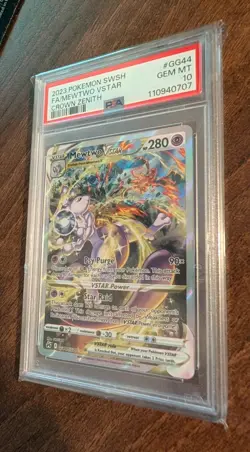 Mewtwo Vstar GG44/GG70 Crown Zenith Pokemon TCG PSA 10 Gem Mint - Image 2