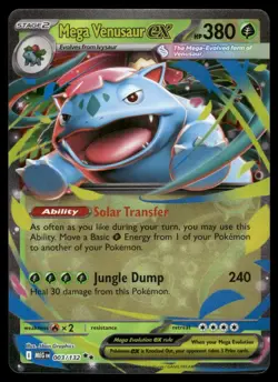 MEGA VENUSAUR EX 003/132 DOUBLE RARE MEGA EVOLUTION POKEMON NM - Image 2