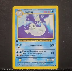 Jugong / Dewgong - Pokemon TCG Karte Base Set, 1. Edition, 25/102, 1999, Deutsch - Image 1