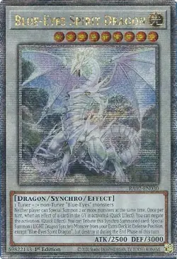 Yu-Gi-Oh Blue-Eyes Spirit Dragon Quarter Century Secret Rare RA02-EN030 NM - Image 1