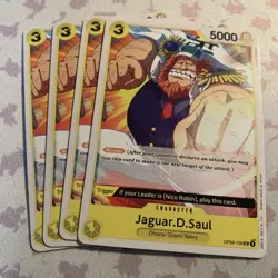 Jaguar D. Saul Playset - OP09-109 x4 - Emperors in the New World - One Piece TCG - Image 1