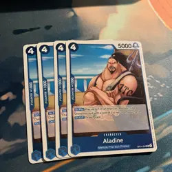 4x OP14-043 Aladine R Playset -One Piece TCG- The Azure Sea's Seven English - Image 1