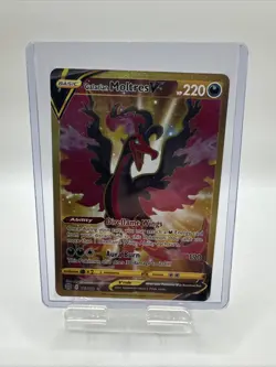 Pokemon Card Galarian Moltres V 183/172 Brilliant Stars Secret Rare Gold NM - Image 1