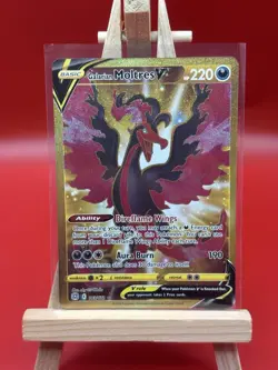 Pokemon TCG Galarian Moltres V 183/172 Brilliant Stars Gold Secret Rare (NM) - Image 1