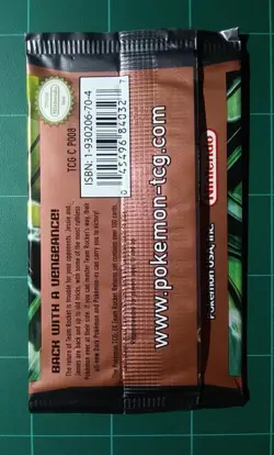 Pokemon TCG EX Team Rocket Returns EMPTY Booster Pack Wrapper Foil *No Cards* - Image 2