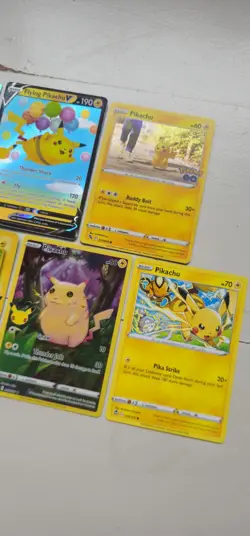 Pikachu Pokemon Card Bundle 10 Cards - Birthday Pikachu, Surfing Pika And More! - Image 2