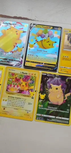 Pikachu Pokemon Card Bundle 10 Cards - Birthday Pikachu, Surfing Pika And More! - Image 4