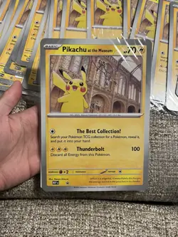 Natural history museum x Pokemon pikachu promo cards (New inside of seal). - Image 3